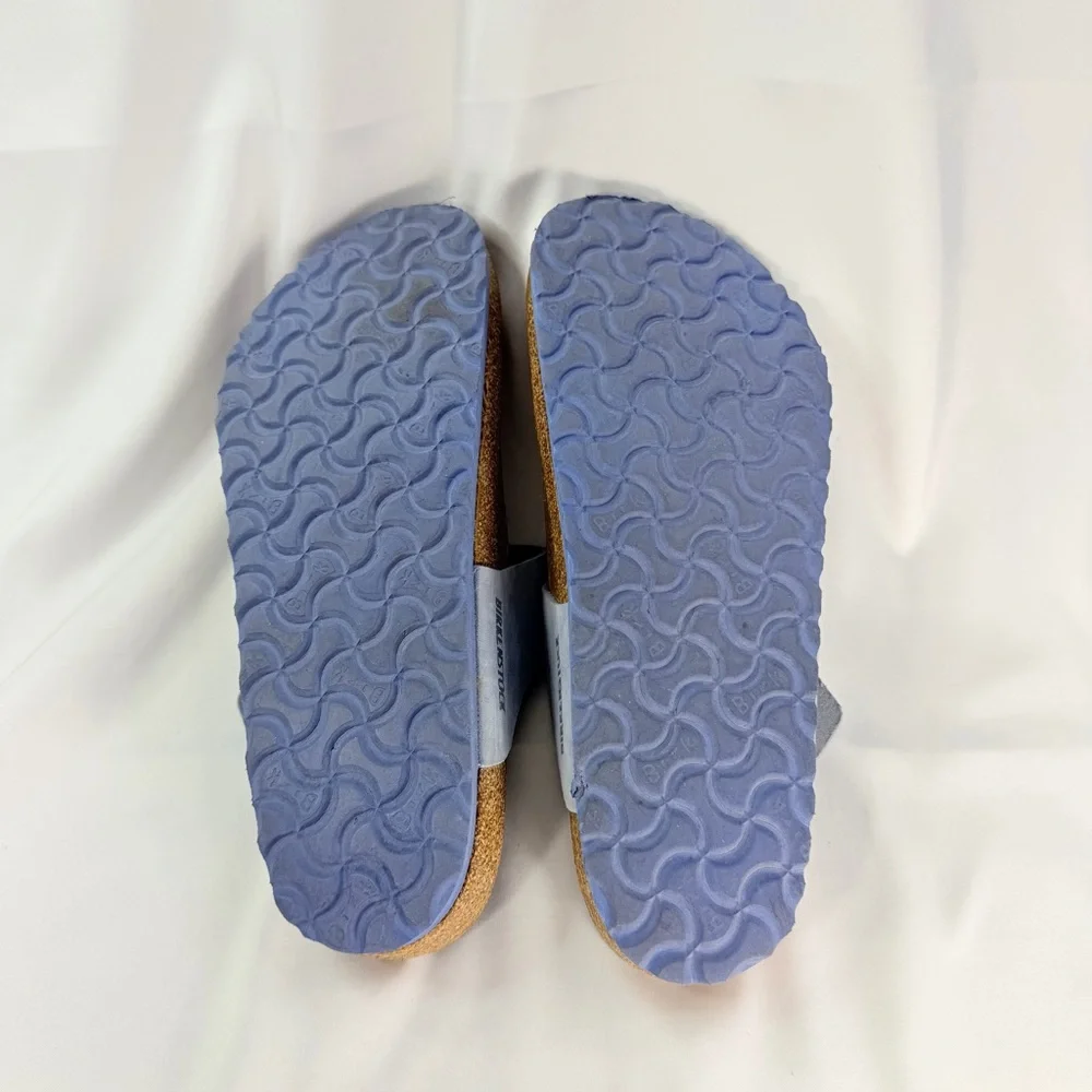 Birkenstock Gizeh Tan and Blue Footbed - Picture 4 of 5